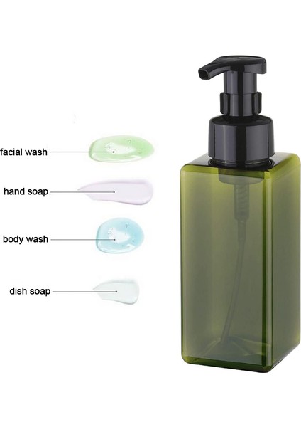 Stili Temizle 250 ml Boş Köpüklü Sabun Dispenseri Banyo El Dezenfektanı Şampuan Vücut Yıkama Losyon Doldurulabilir Pompa Şişesi Köpük Yapıcı Konteyner (Yurt Dışından)