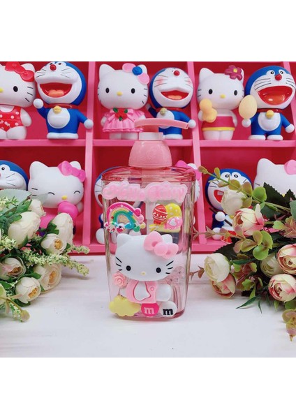Mavi Stil 450ML Banyo Sabunluk Kedi Plastik Sabun Şişesi Duş Banyosu Şişesi Taşınabilir Ev Seyahat Losyon Şişesi Mutfak (Yurt Dışından) modelleri