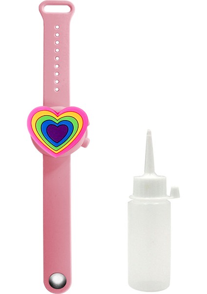 Gri Gökkuşağı 1 Adet Tarzı 20ML Sıvı Sabun El Bileziği El Yıkama Silikon Alkol Dağıtım Bileklik Banyo Yetişkin Çocuk Sıvı Sabun Dispenser (Yurt Dışından)