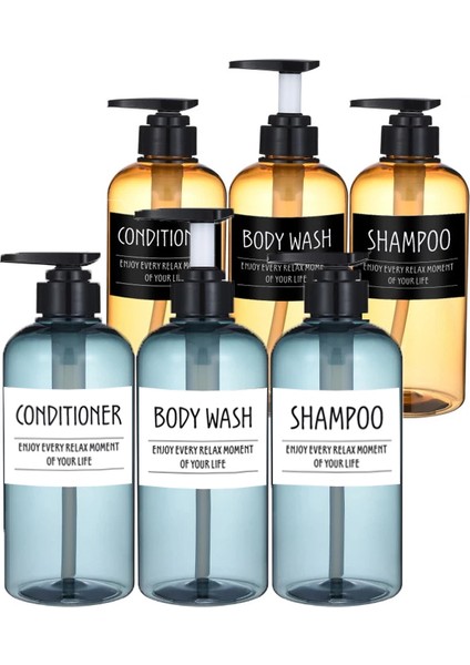 Kahverengi Tarzı Banyo Losyonu Dolumsuz Şişe Şampuan Duş Jeli 300ML Büyük Kapasiteli Plastik Şişe Ev Saklama Şişesi (Yurt Dışından) fiyatları