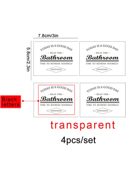 B-Siyah Stili Sabun Şişeleri Etiket Sticker Su Geçirmez Sabunluk Etiketleri Çıkarılabilir Şampuan Vücut Yıkama Saç Kremi Etiketleri Kişiselleştirilmiş (Yurt Dışından)