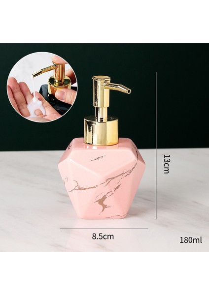 E Stili Ins Nordic Basit Losyon Şişeli Kozmetik Vücut Losyon Şampuan Basın Değiştirme Şişesi Boş Şişe Seramik Şişe (Yurt Dışından)