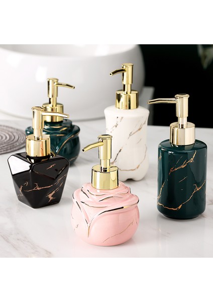 E Stili Ins Nordic Basit Losyon Şişeli Kozmetik Vücut Losyon Şampuan Basın Değiştirme Şişesi Boş Şişe Seramik Şişe (Yurt Dışından) fiyatları