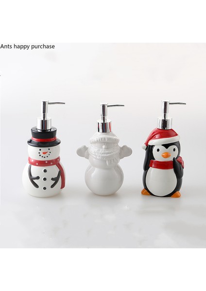 Kardan Adam Stili Seramik Losyon Şişesi Ayıpenguingüneşadamı Noel Sabunluk El Dezenfektanı Şişeler Şampuan Şişesi Duş Jeli Şişeleri (Yurt Dışından) modelleri