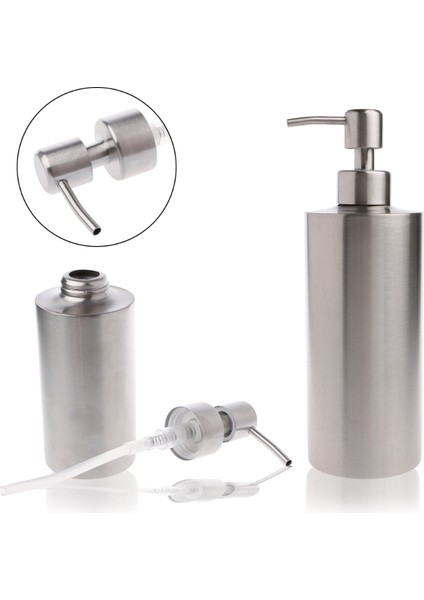 250ML Tarzı 304 Paslanmaz Çelik Pompa Sıvı Sabun Losyon Dispenser Şişe Mutfak Banyo (Yurt Dışından) modelleri
