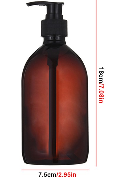Şişe E Tarzı Banyo Şampuan Duş Jeli Şişe Etiketleri Dolum Sabunluk Plastik Basma Losyon Şişesi 500ML.9OZ (Yurt Dışından)