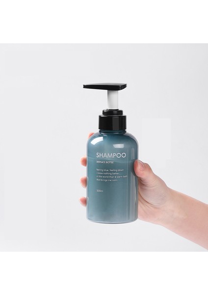 300ML Mavi Stil Saç Kremi (1 Adet) Nordik Sıvı Sabunluk Şişe El Dezenfektanı Şampuan Vücut Yıkama Duş Jeli Şişe Açık Hava Seyahat Araçları 300ML - Amac: (Yurt Dışından) modelleri