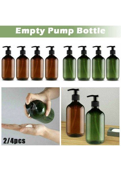 1pc Yeşil 300ML Stili Boş Pompa Şişesi Losyon Şampuan Sıvı Konteyner Seyahat Yuvarlak Omuz Losyon Şişesi Plastik Boş Şişe (Yurt Dışından) fiyatları