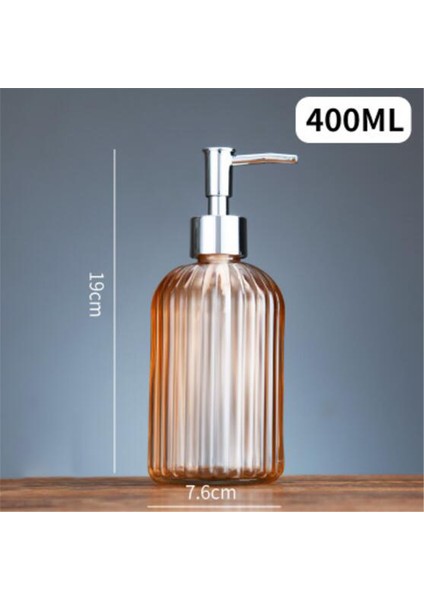Yeşil Stil 400ML Yüksek 400ML Manuel Sabunluk Temiz Cam El Dezenfektanı Şişe Kapları Basın Boş Şişeler Banyo #gh (Yurt Dışından) fırsatları