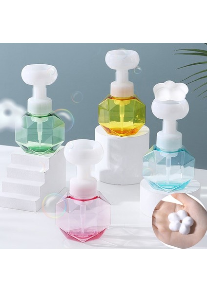 300ML-MAVI Tarzı Köpük Pompalı Şeffaf Plastik Şişe Seyahat Duş Jeli Köpük Pompalı Şişe Banyo Dekor Aracı (Yurt Dışından) fiyatları