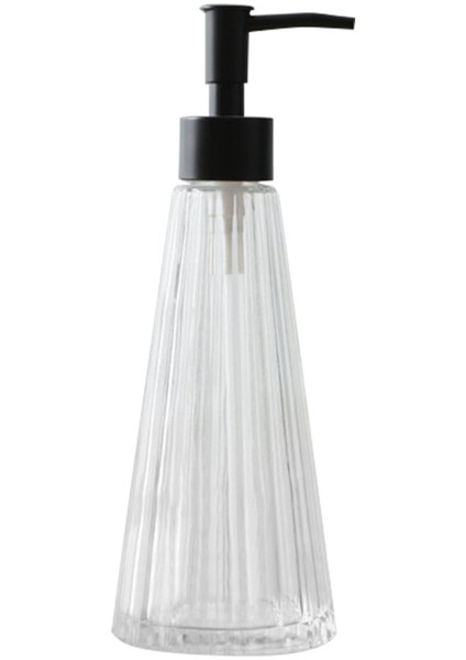 Açık Sarı Stil Itme Türü Konili Lüks 300ML Cam El Dezenfektanı Losyon Şişesi Sabunluk Seyahat Ev Gereçleri Banyo Malzemesi Depolama (Yurt Dışından)