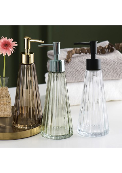 Açık Sarı Stil Itme Türü Konili Lüks 300ML Cam El Dezenfektanı Losyon Şişesi Sabunluk Seyahat Ev Gereçleri Banyo Malzemesi Depolama (Yurt Dışından) modelleri