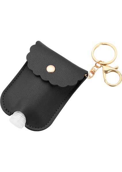 Type1 Siyah Stil 30ML El Yıkama Şişesi Anahtarlık Tutucu Flip Kapak Yeniden Kullanılabilir Seyahat Doldurulabilir Şişeler Sabun Konteynerler Anahtarlık ile Taşınabilir (Yurt Dışından)