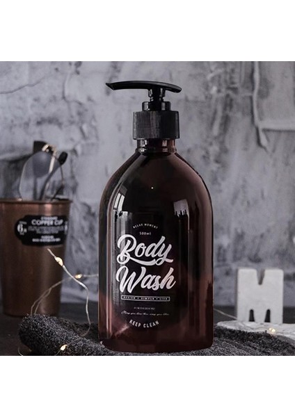 Saç Kremi Tarzı Yıkama Saç Şişesi Kondisyoner Losyon Basın Pompası Dispenser Ins Basit Kahverengi Şişeli Banyo Duş Jeli Doldurulabilir Şişeler (Yurt Dışından) fiyatları