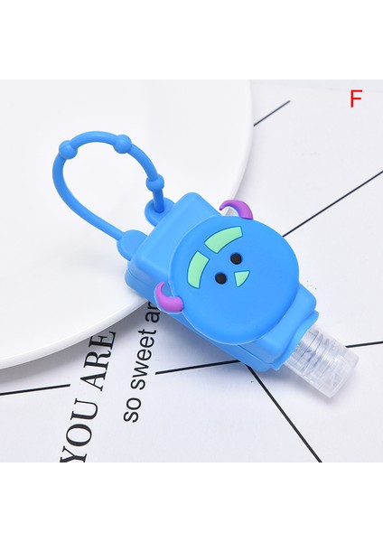 No.20 Tarzı Silikon El Dezenfektan Tutucu Anahtarlık Kanca El Dezenfektanı Dağıtıcı Taşınabilir Asma Dispenser 30ML Dağıtıcı (Yurt Dışından)