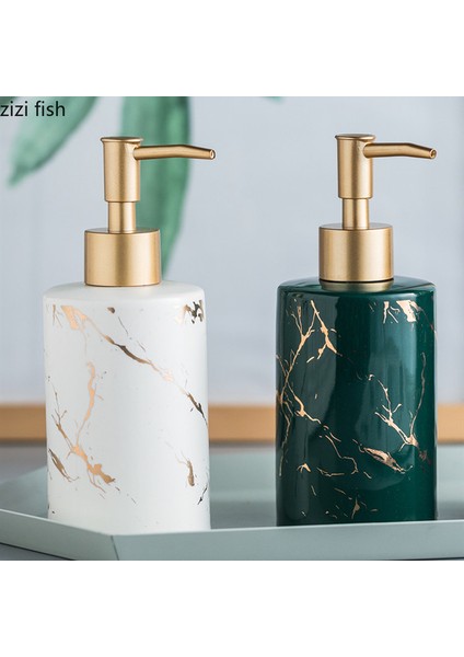 Siyah Stil Siyah Beyaz Mavi Yeşil Parlak Işık Losyon Şişesi Banyo Kapak Sabunluk - Seramik El Dezenfektanı Şişesi - E-Ticaret Başlığı (Yurt Dışından) indirimleri