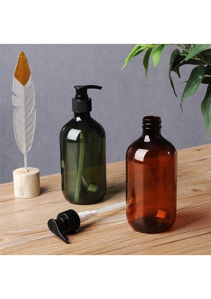 Kahverengi 300ML Tarzı Banyo Taşınabilir Sabunluk Losyon Şampuan Duş Jeli Tutucu Sabun Dispenseri Boş Banyo Pompası Şişesi Ev (Yurt Dışından) modelleri