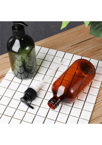 Kahverengi 300ML Tarzı Banyo Taşınabilir Sabunluk Losyon Şampuan Duş Jeli Tutucu Sabun Dispenseri Boş Banyo Pompası Şişesi Ev (Yurt Dışından) fırsatları
