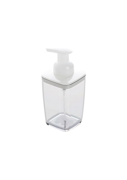 Gri Tarzı 420ML Şeffaf Köpük Pompalı Şişeler Banyo Yüz Temizleyici El Dezenfektanı Sabun Şişeleri Basın Tipi Köpük Dağıtıcı 420ML (Yurt Dışından)