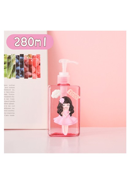 280ML Tarzı Banyo Sabunluk Kedi Plastik Sabun Şişesi Duş Banyo Şişesi Taşınabilir Ev Seyahat Losyon Şişesi Mutfak (Yurt Dışından) indirimleri