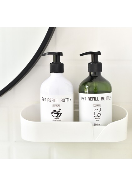 Stili Temizle Çamaşır Yumuşatıcı Pet Sabun Şişesi Sıvı Şampuan Dispenseri Duş Jeli Saç Kremi Şişesi 300ML Boş Şişeler (Yurt Dışından) modelleri