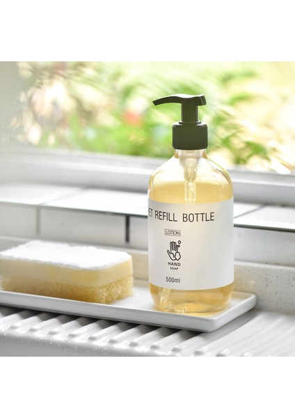 Stili Temizle Çamaşır Yumuşatıcı Pet Sabun Şişesi Sıvı Şampuan Dispenseri Duş Jeli Saç Kremi Şişesi 300ML Boş Şişeler (Yurt Dışından) fırsatları