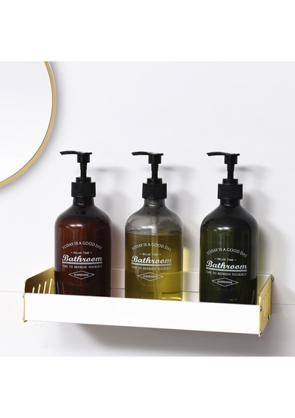 Yeşil Stil 500ML Sabun Dispenseri Rezervuar Şişesi Banyo Duş Jeli Şampuan Saç Kremi Doldurulabilir Pompalı Şişe (Yurt Dışından) fırsatları