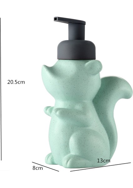 Gümüş Tarzı Baykuş Sincap Losyon Şişesi Banyo Ürünleri Seramik Sabunluk El Yıkama Sıvı Dispenseri Banyo Basın Şişe (Yurt Dışından)