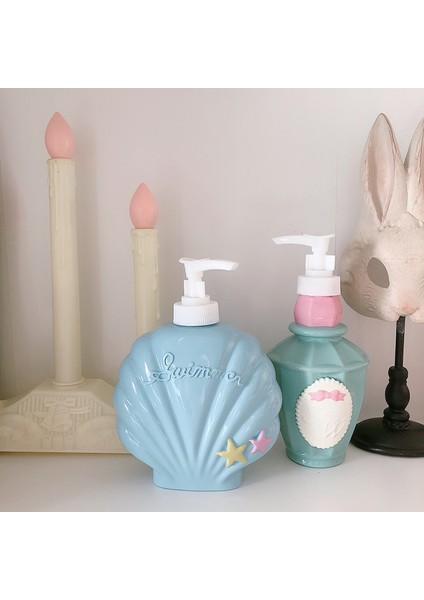 250ML Stili Sevimli Kabuk Parfüm Şekilli Banyo Şampuanı Şişesi 250ML Sabunluk Vücut Yıkama Saç Kremi Dolum Şişesi (Yurt Dışından) modelleri