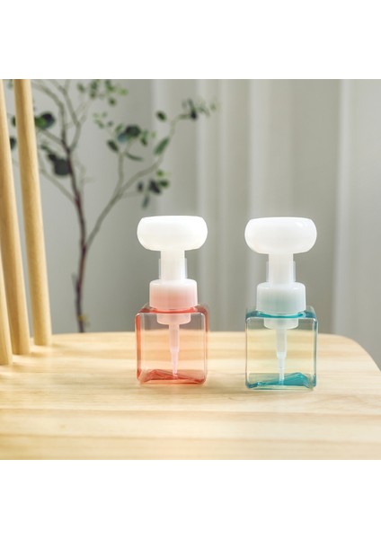 Mavi Elmas Stili Banyo Sabun Şişesi Çiçek Şekilli Köpük Sabun Dağıtıcısı Için Köpük Pompalı Plastik Şeffaf Şişe Seyahat Duş Jeli Köpük Pompalı Şişe (Yurt Dışından) modelleri