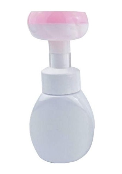 01PEMBE Tarzı Çiçekli Sıvı Sabunluk Köpüklü El Sabunu Plastik Banyo Seyahat Saklama Kavanoz Damga El Sabunu Pompalı Şişe (Yurt Dışından)