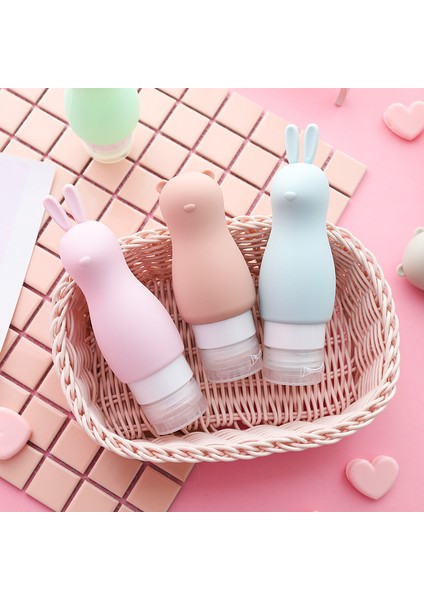 C Stili 88ML Sevimli Seyahat Kozmetik Şişeleri Silikon Jel Boş Kaplar Cilt Bakımı Duş Jeli Şampuan Kavanozları Araçları Taşınabilir Sıkma Dolum (Yurt Dışından) modelleri