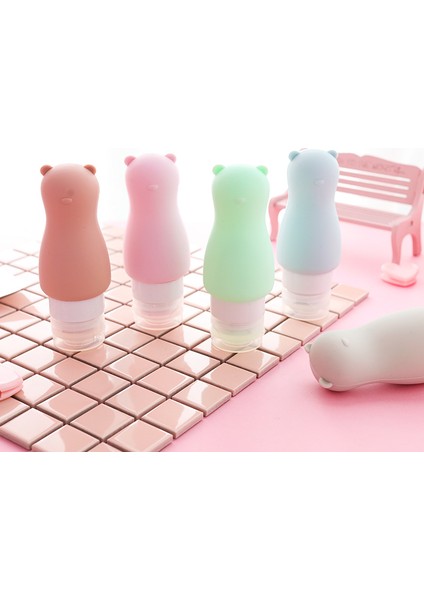 C Stili 88ML Sevimli Seyahat Kozmetik Şişeleri Silikon Jel Boş Kaplar Cilt Bakımı Duş Jeli Şampuan Kavanozları Araçları Taşınabilir Sıkma Dolum (Yurt Dışından) indirimleri