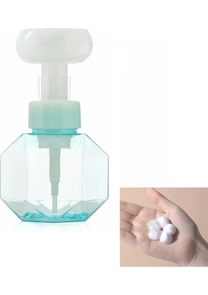 No.1 Tarzı 300ML 300ML Likit Sabun Dağıtıcı Çiçek Şekilli Köpük Köpük Pompalı Boş Şişe Plastik Şeffaf Şişe Duş Jeli Köpük Pompası Şişe Mutfak (Yurt Dışından) fırsatları