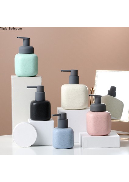 Açık Yeşil Tarzı 1 Adet Seramik Losyon Şişesi Otel Sabunluk Mutfak El Dezenfektanı Saklama Seyahat Şampuan Şişesi Banyo Aksesuarı (Yurt Dışından) modelleri