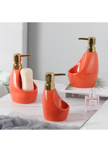 C-L Stili Ev Dekorasyonu Banyo Aksesuarları Için 580ML Seramik Çok Fonksiyonlu Sıvı Sabunluk (Yurt Dışından) modelleri
