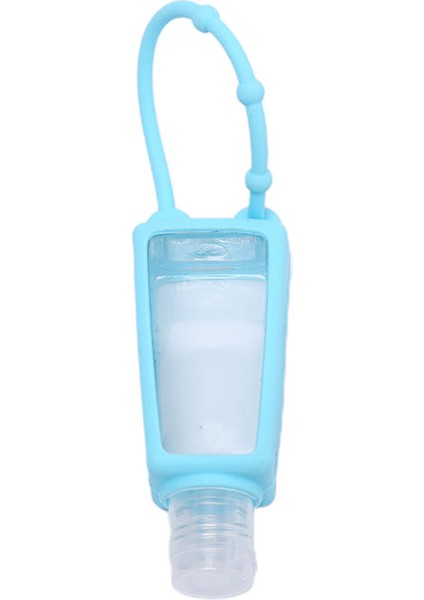 Mavi Stil 30ML Silikon Güvenli Jel Mini El Tutucu Şişe Olmadan Seyahat Taşınabilir Dezenfektan Tek Kullanımlık Temizlenmeyen Ayırılabilir Kılıf (Yurt Dışından)