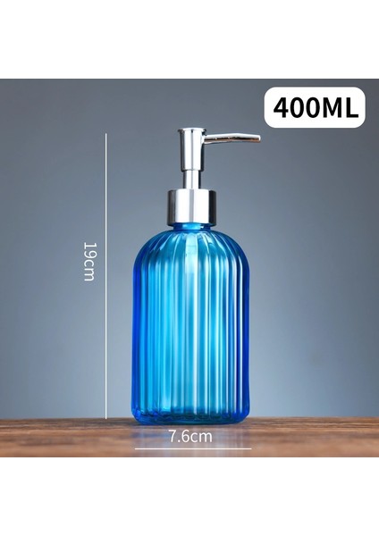 No.15 Tarzı 350-400ML Banyo Dekorasyonu Için 400ML Cam Banyo Aksesuarları Emülsiyon Losyon Şişe Pompalı Şampuan El Dezenfektanı Sıvı Dağıtıcı (Yurt Dışından)