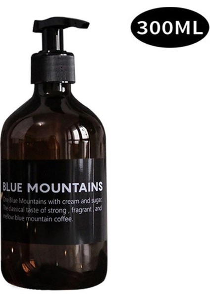 IH1070C Stili Kahverengi Banyo Duş Jeli Şişesi Şampuan Yıkama Saç Kremi Losyon Basın Pompası Dolum Şişesi (Yurt Dışından)