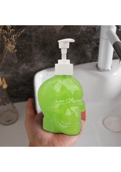 Beyaz Stil Banyo Için Plastik Kafatası Heykeli El Sabunu Şişesi Şampuan Duş Jeli Şişesi (Yurt Dışından) indirimleri