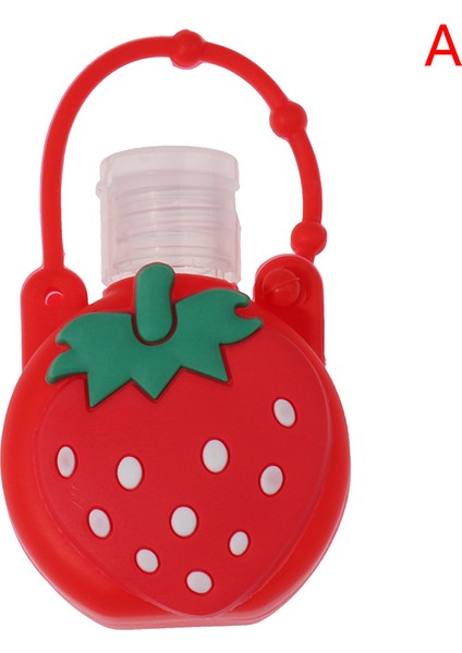 Bir Stil 30ML Sevimli Renkli Çizgi Film Silikon Mini Banyo Duş El Dezenfektanı Şişe Tutucu Bölünmüş Şişeler Askılı Sıvı Sabun Dağıtıcısı (Yurt Dışından)