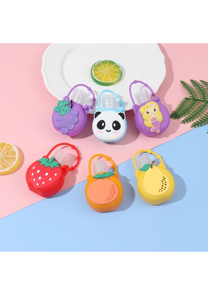 Bir Stil 30ML Sevimli Renkli Çizgi Film Silikon Mini Banyo Duş El Dezenfektanı Şişe Tutucu Bölünmüş Şişeler Askılı Sıvı Sabun Dağıtıcısı (Yurt Dışından) fiyatları