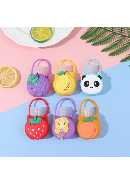 Bir Stil 30ML Sevimli Renkli Çizgi Film Silikon Mini Banyo Duş El Dezenfektanı Şişe Tutucu Bölünmüş Şişeler Askılı Sıvı Sabun Dağıtıcısı (Yurt Dışından) modelleri