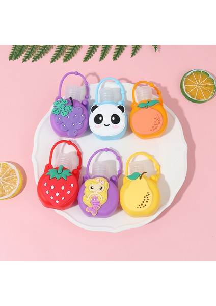 Bir Stil 30ML Sevimli Renkli Çizgi Film Silikon Mini Banyo Duş El Dezenfektanı Şişe Tutucu Bölünmüş Şişeler Askılı Sıvı Sabun Dağıtıcısı (Yurt Dışından) indirimleri