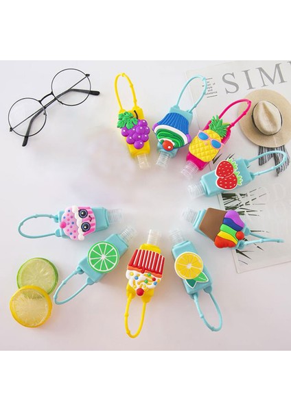 Ben Stil 30ML Silikon El Dezenfektanı Tutucu Seyahat Taşınabilir Güvenli Jel Tutucu Askılı Sıvı Sabun Dağıtıcı Kapları Çeşitli Stiller (Yurt Dışından) modelleri