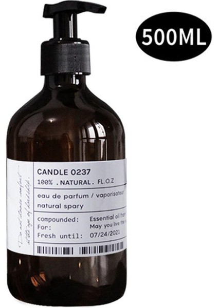 IH1070D1 Stili Kahverengi Banyo Duş Jeli Şişesi Şampuan Yıkama Saç Kremi Losyon Basın Pompası Dolum Şişesi (Yurt Dışından)