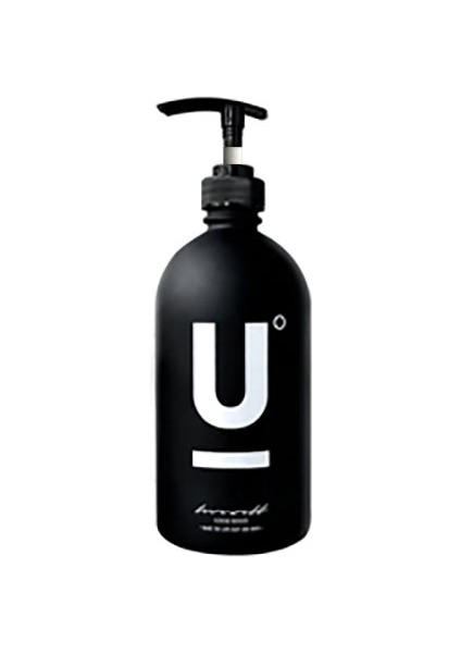 U Tarzı 500ML Banyo Sabunluk Şampuan Duş Jeli Saç Kremi Siyah Cam Boş Şişe Mutfak Deterjanı Saklama Şişesi (Yurt Dışından)