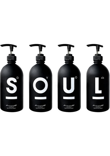 U Tarzı 500ML Banyo Sabunluk Şampuan Duş Jeli Saç Kremi Siyah Cam Boş Şişe Mutfak Deterjanı Saklama Şişesi (Yurt Dışından) fiyatları