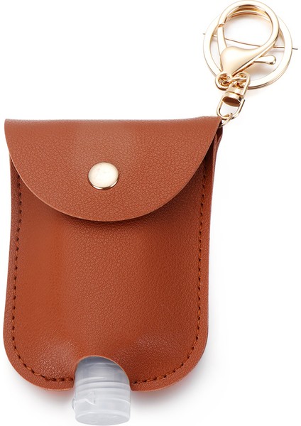 Type2 Koyu Kahverengi Tarzı 30ML El Yıkama Şişesi Anahtarlık Tutucu Flip Kapak Yeniden Kullanılabilir Seyahat Doldurulabilir Şişeler Sabun Konteynerler Anahtarlık ile Taşınabilir (Yurt Dışından)