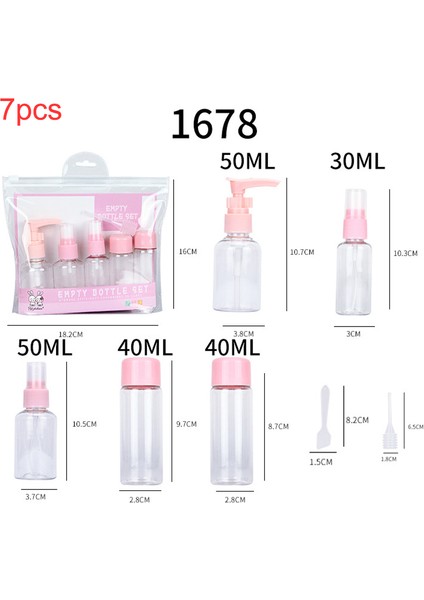 8 Adet Mavi 1679 Stili Seyahat Makyaj Şişeleri Plastik Mini Kozmetik Yüz Kremi Kapları Şeffaf Boş Konteyner Şişesi Kiti Aksesuarları (Yurt Dışından) indirimleri